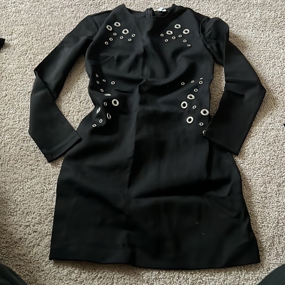 & Other Stories Black Bodycon Long Sleeve Dress - Picture 2 of 5